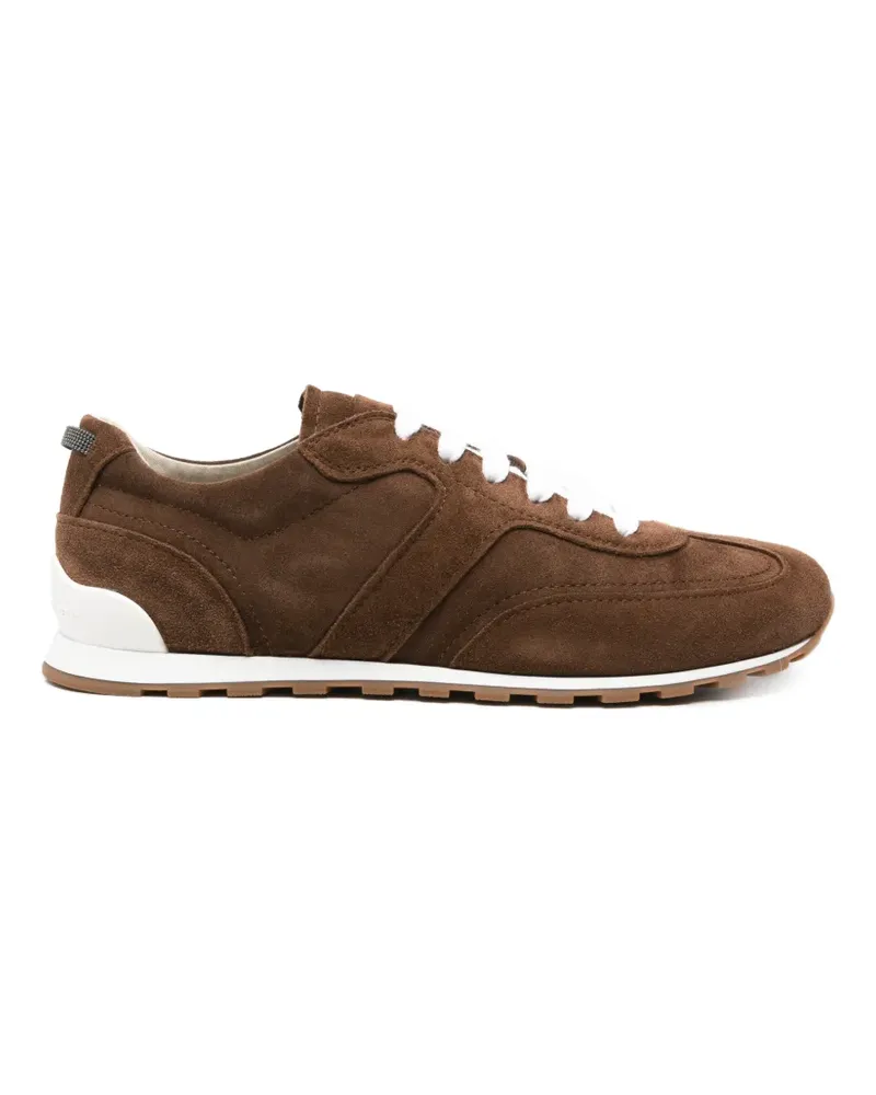 Brunello Cucinelli Sneakers mit Wildledereinsätzen - Braun Braun