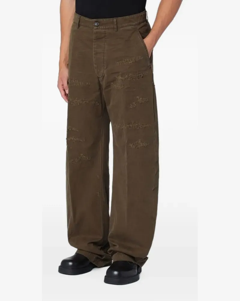 Dsquared2 Weite Hose im Distressed-Look - Grün Grün