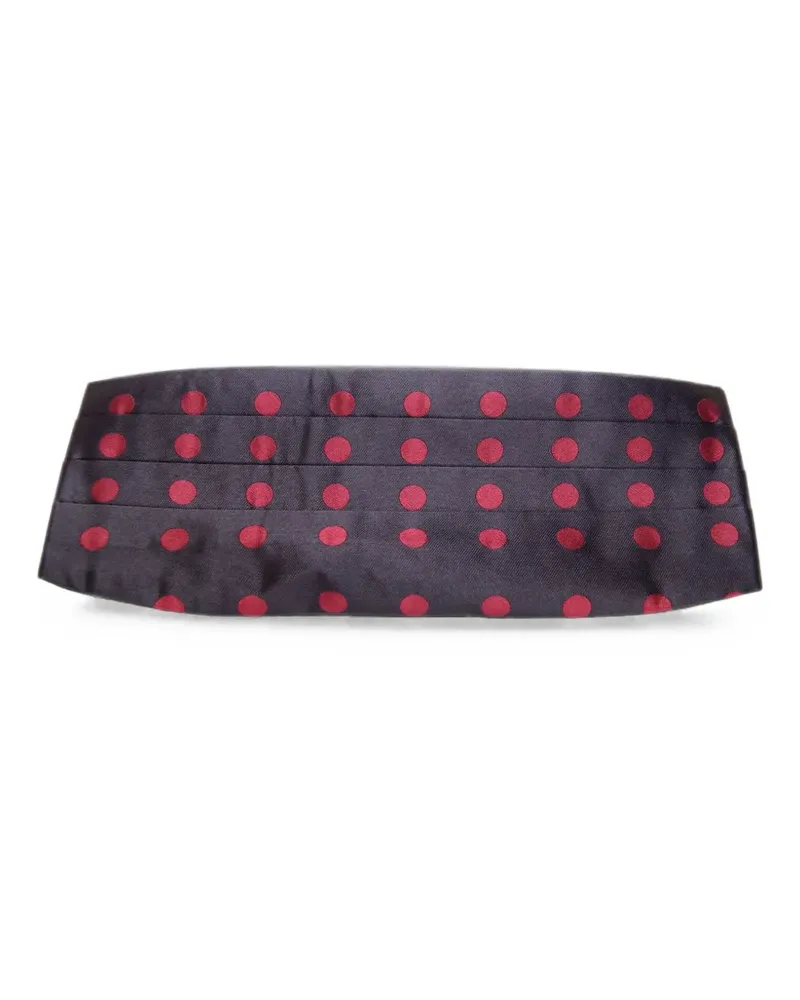 Dolce & Gabbana Kummerbund mit Polka Dots - Schwarz Schwarz