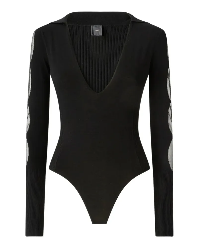Pinko Body mit transparenten Details - Schwarz Schwarz