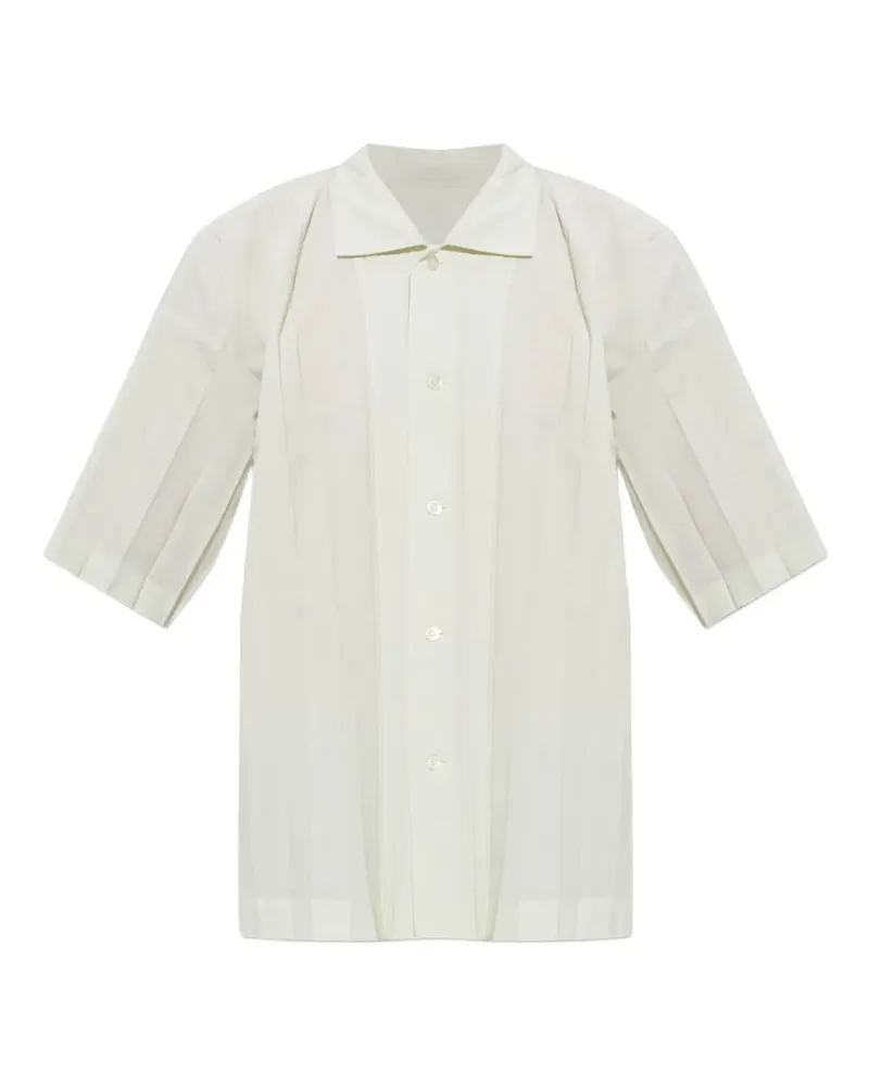 Issey Miyake Hemd mit Falten - Nude Nude