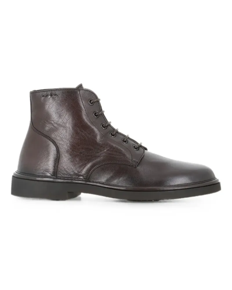 Alexander Hotto Knöchelhohe Schnürstiefel - Braun Braun