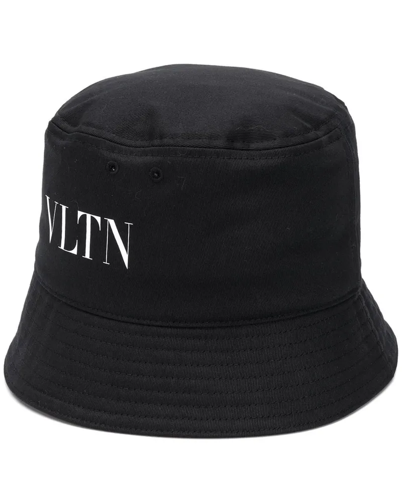 Valentino Garavani Fischerhut mit Logo-Print - Schwarz Schwarz