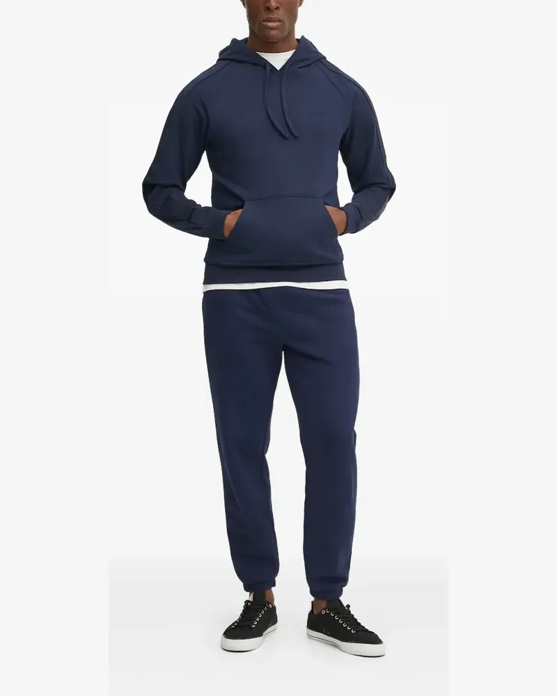 HUGO BOSS Hoodie mit Logo-Stickerei - Blau Blau