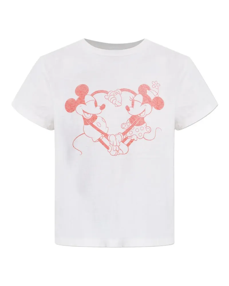 RE/DONE heart-print T-shirt - Weiß Weiß