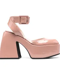 NODALETO Pumps aus Lackleder Rosa