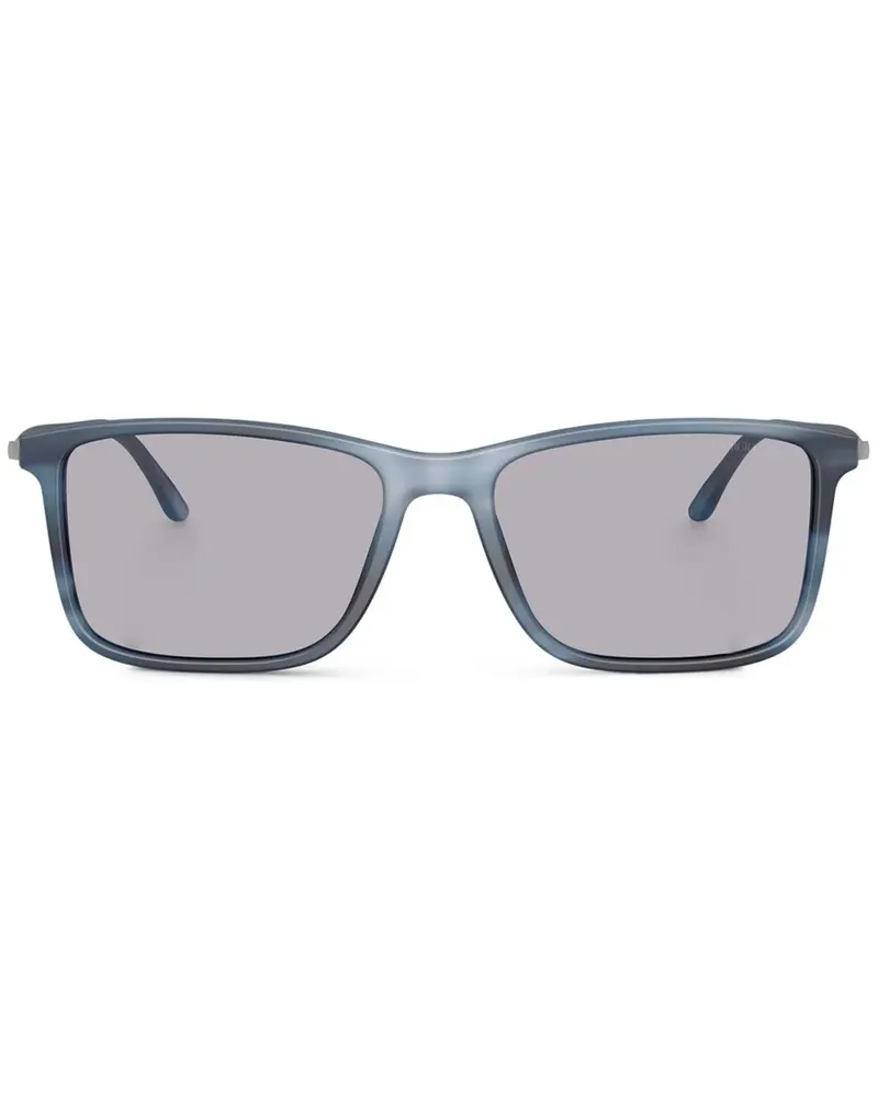 Giorgio Armani Sonnenbrille mit eckigem Gestell - Blau Blau