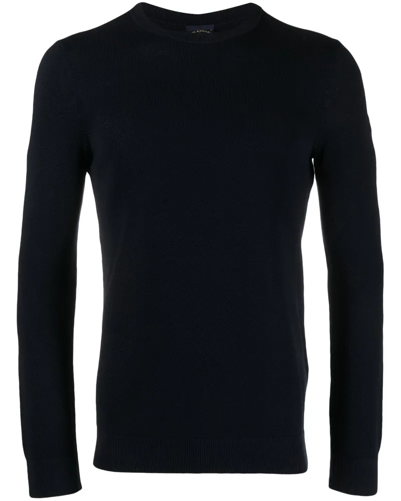 Paul & Shark Stückgefärbter Pullover - Blau Blau