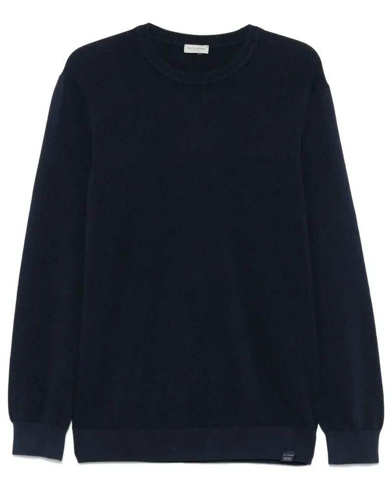 Paul & Shark Stückgefärbter Pullover - Blau Blau