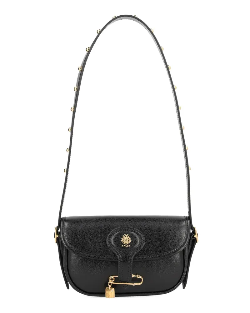 Bally Schultertasche mit Sicherheitsnadel-Detail - Schwarz Schwarz