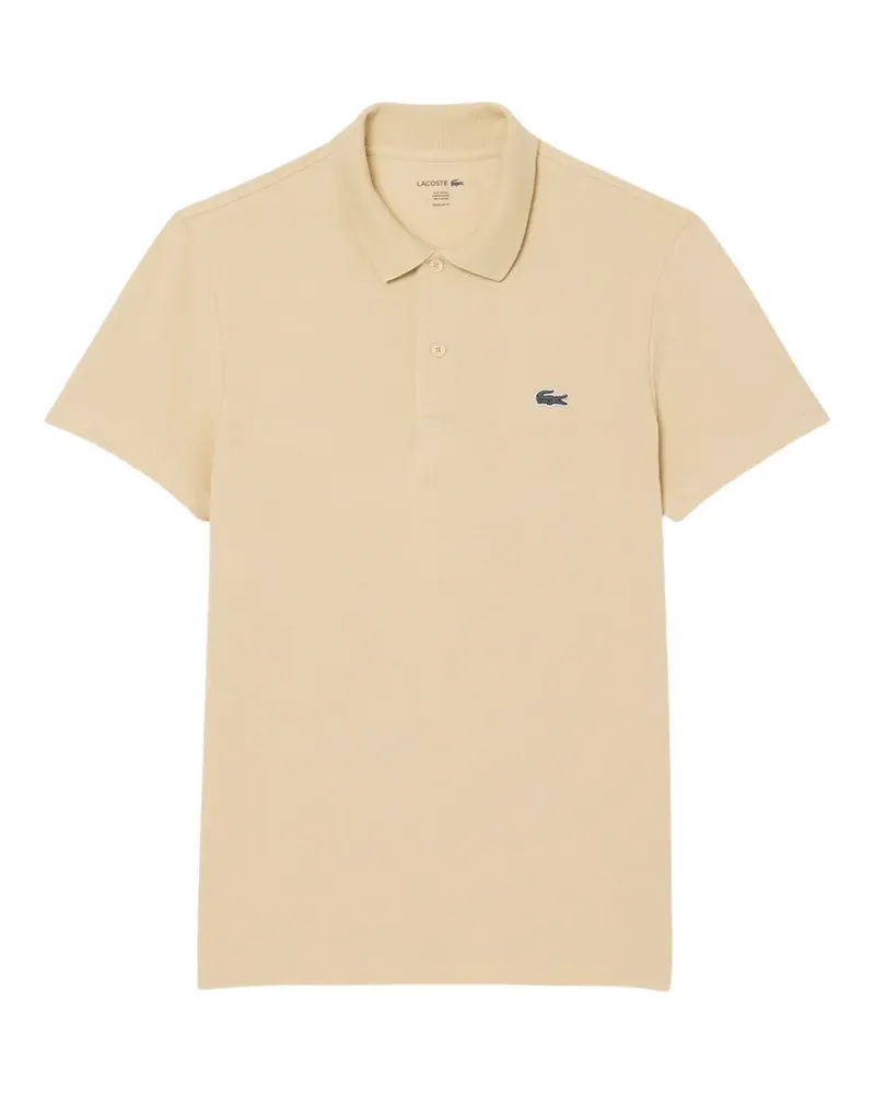 Lacoste regular-fit logo-patch polo shirt - Nude Nude