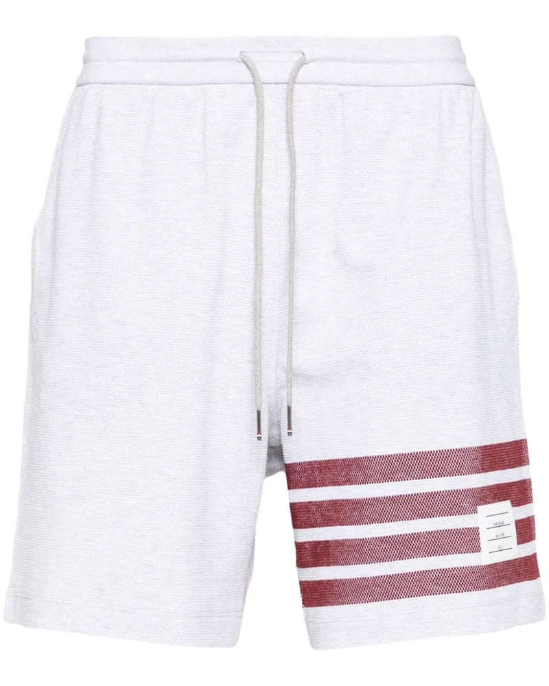 Thom Browne Sport-Shorts mit Streifen - Grau Grau