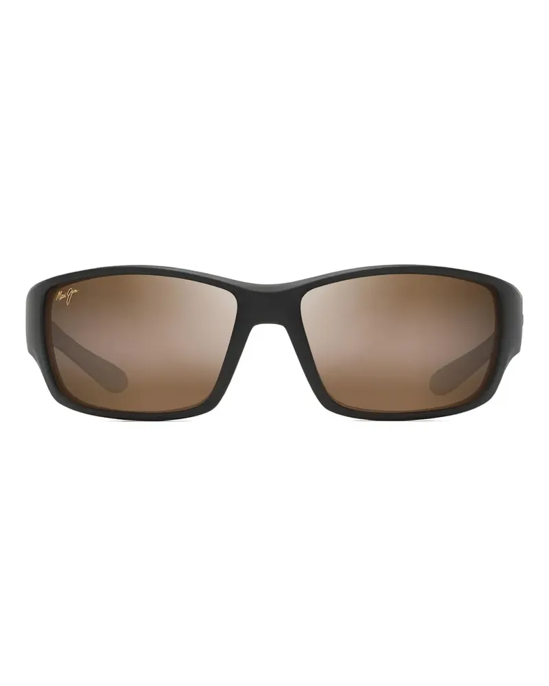 Maui Jim Matte Sonnenbrille - Schwarz Schwarz
