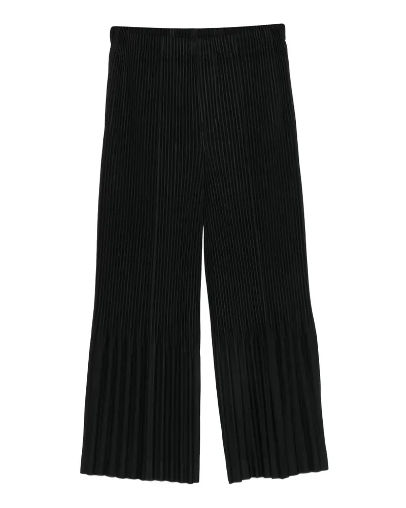 Issey Miyake Plissierte Hose - Schwarz Schwarz