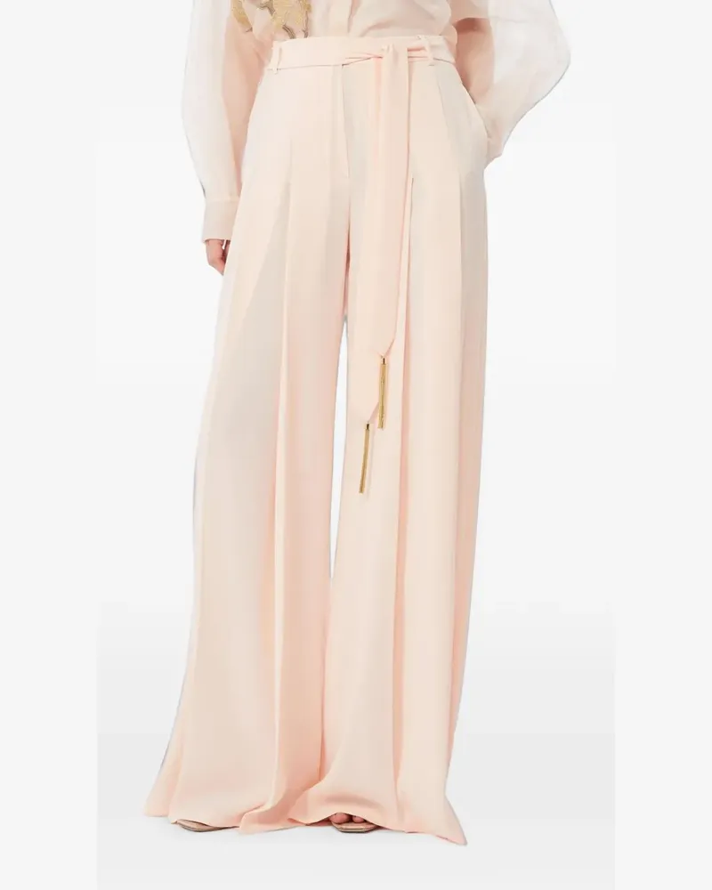 Max Mara Cady tassel-detail palazzo trousers - Rosa Rosa