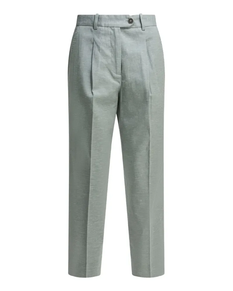 CIRCOLO 1901 pleated straight-leg trousers - Grün Grün