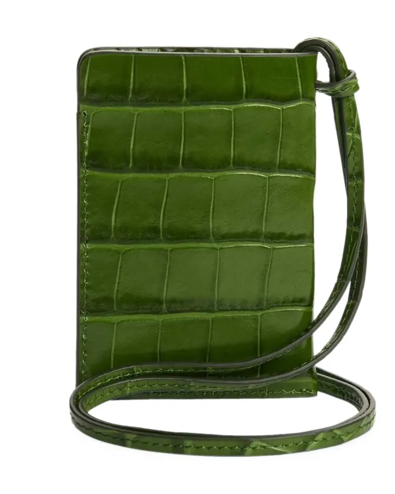 Tom Ford crocodile-effect leather cardholder - Grün Grün