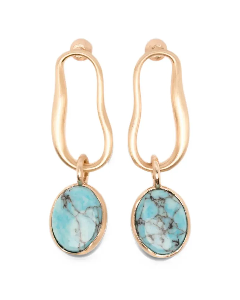 Cult Gaia Verra turquoise earrings - Gold Gold