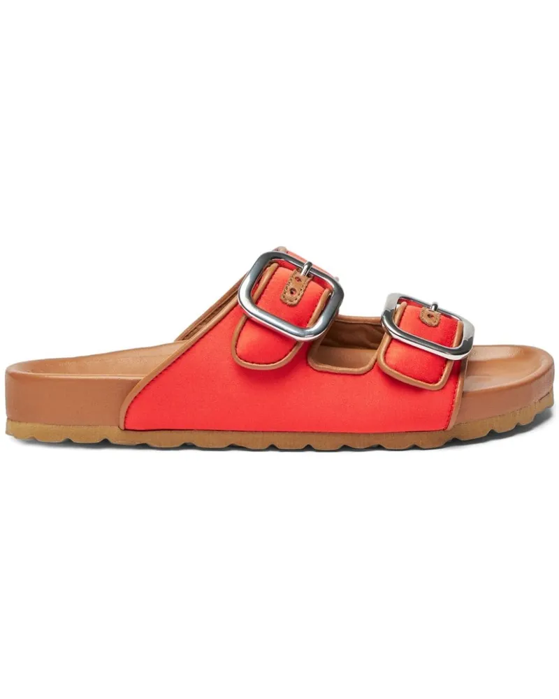 Scarosso Isa Pantoletten mit Schnallen - Orange Orange