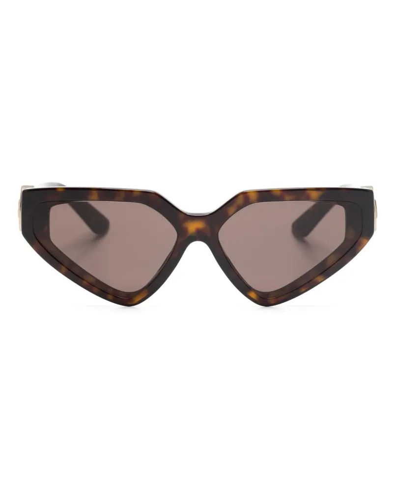 Dolce & Gabbana Klassische Cat-Eye-Sonnenbrille - Braun Braun
