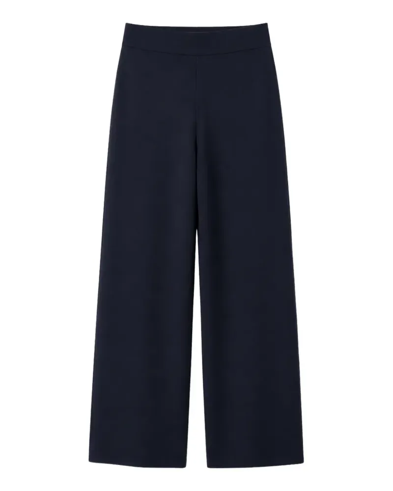 Max Mara Hose mit weitem Bein - Blau Blau