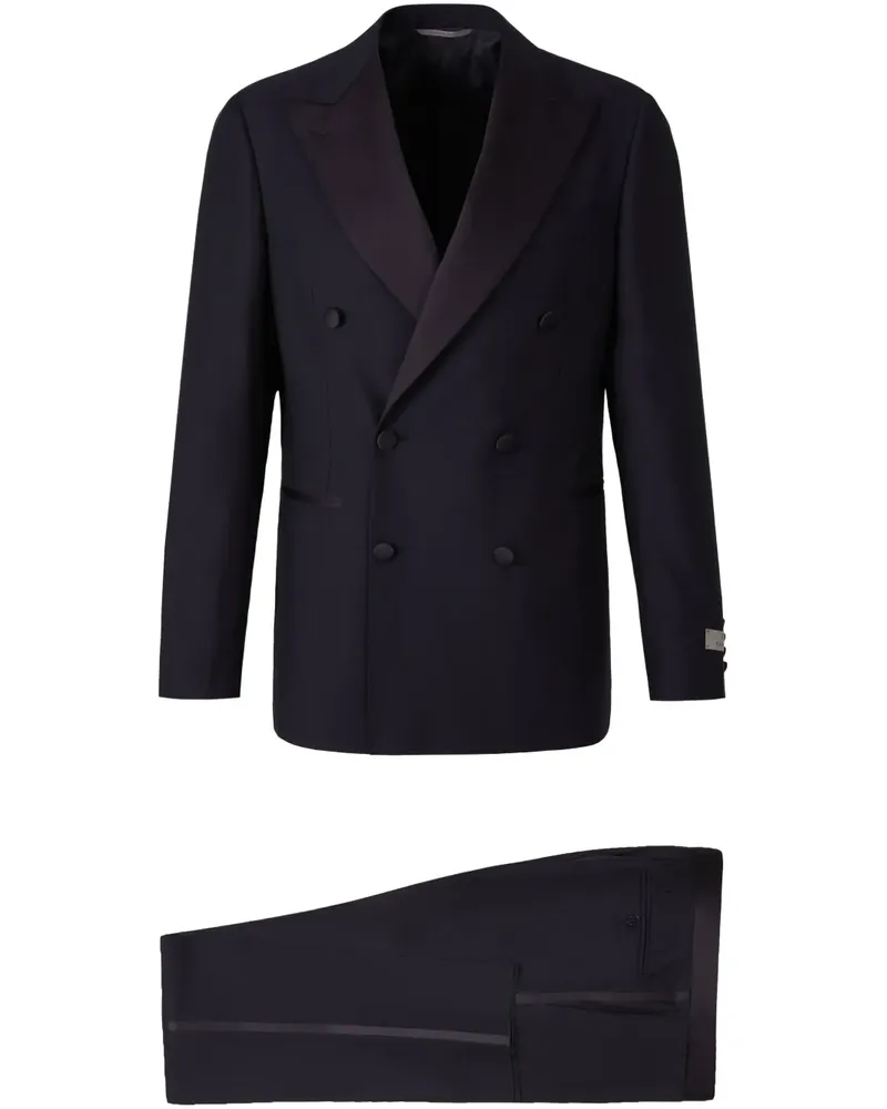 Canali Anzug aus Wolle - Blau Blau