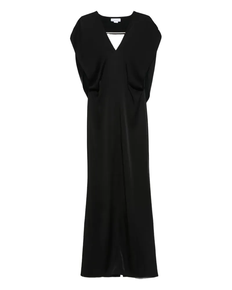 Stella McCartney Kleid mit V-Ausschnitt - Schwarz Schwarz