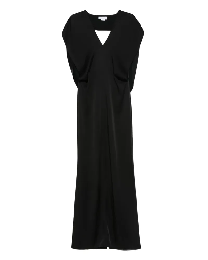 Stella McCartney Kleid mit V-Ausschnitt - Schwarz Schwarz