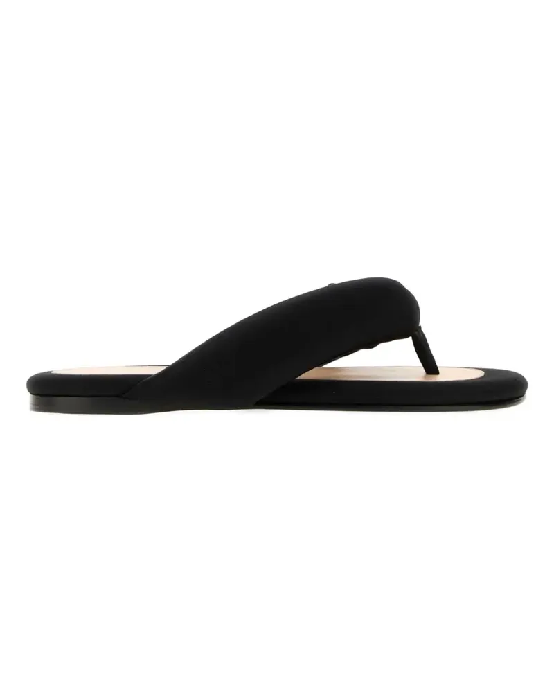 Carven satin thong slippers - Schwarz Schwarz