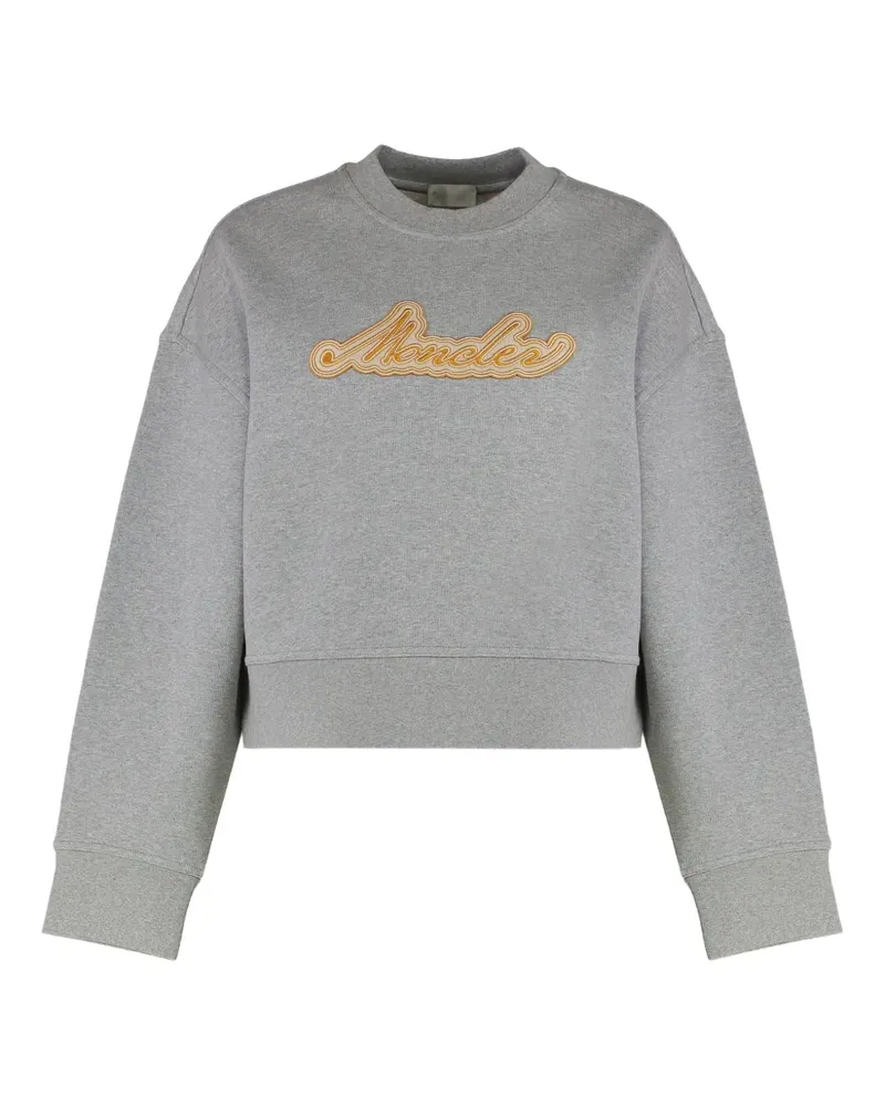 Moncler Sweatshirt mit Rundhalsausschnitt - Grau Grau