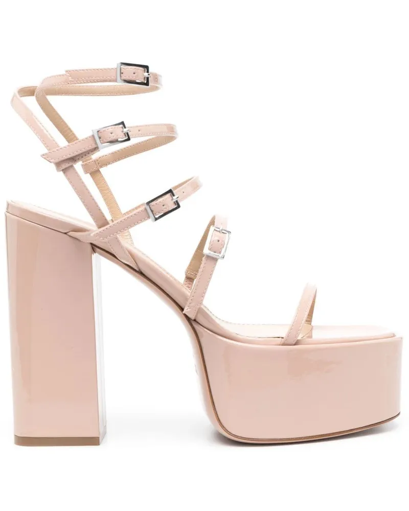 Paris Texas Jessica Sandalen mit Plateau 135mm - Nude Nude