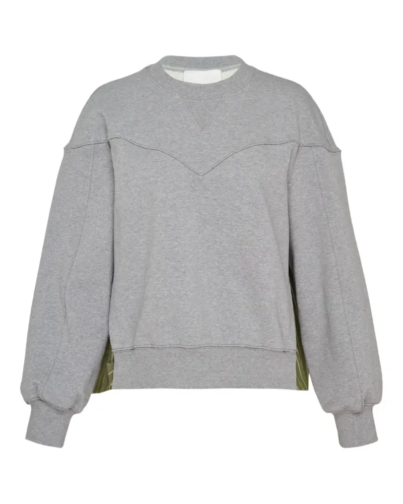 3.1 phillip lim striped-panel sweatshirt - Grau Grau