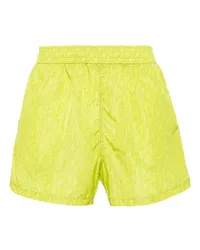 OFF-WHITE Badeshorts mit Logo-Print Gelb