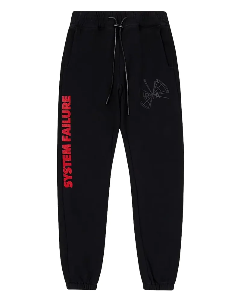 RTA Stadium System Failure "Black" track pants - Schwarz Schwarz