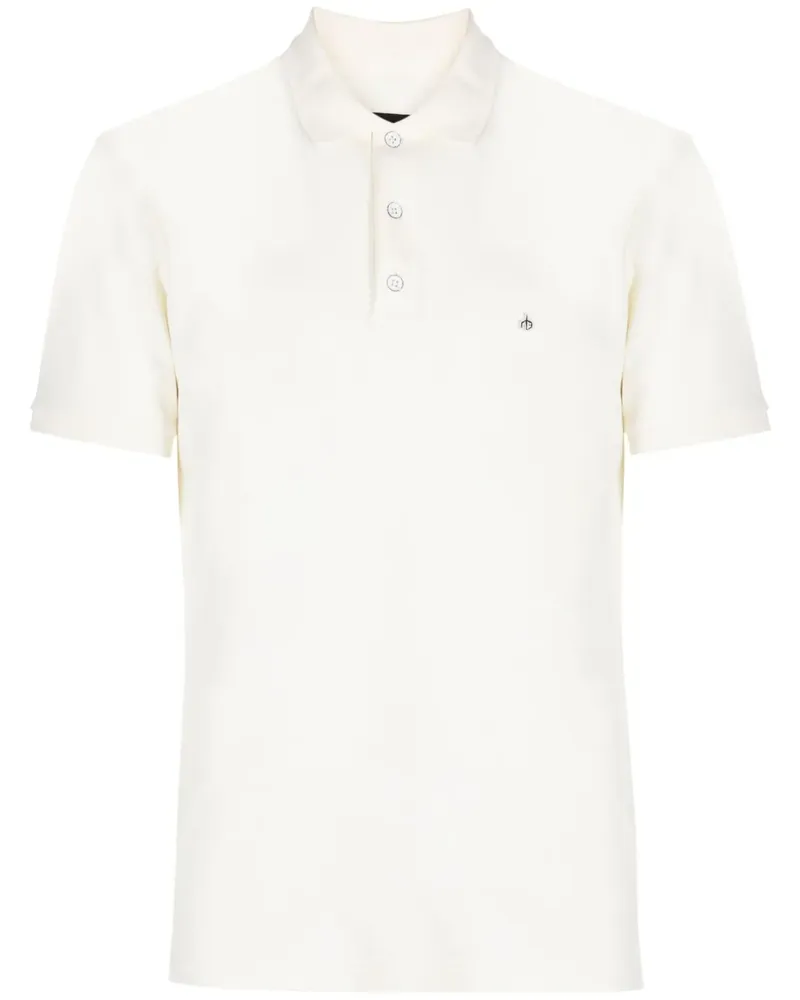 Rag & Bone Poloshirt mit Logo-Stickerei - Weiß Weiß