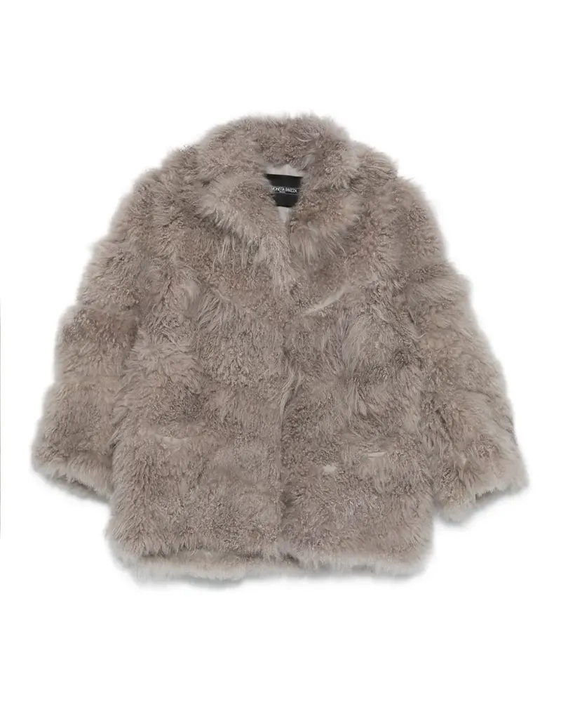 Simonetta Ravizza Jacke aus Faux Shearling - Nude Nude