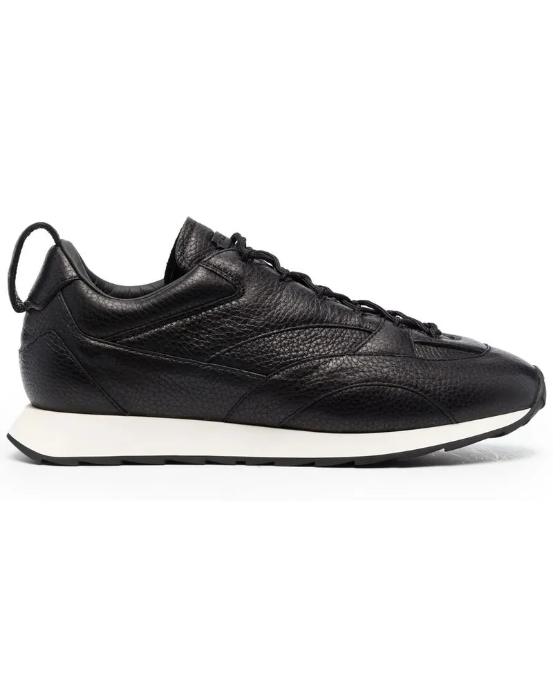 Giorgio Armani Sneakers mit Einsätzen Schwarz