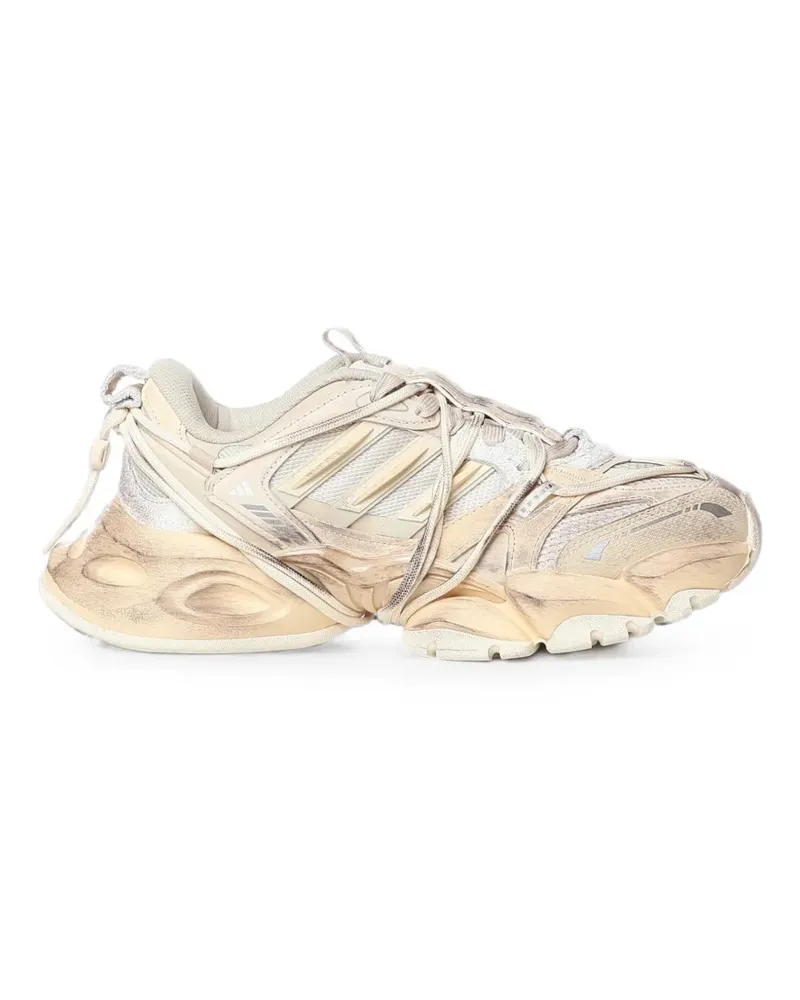 adidas distressed panelled sneakers - Nude Nude