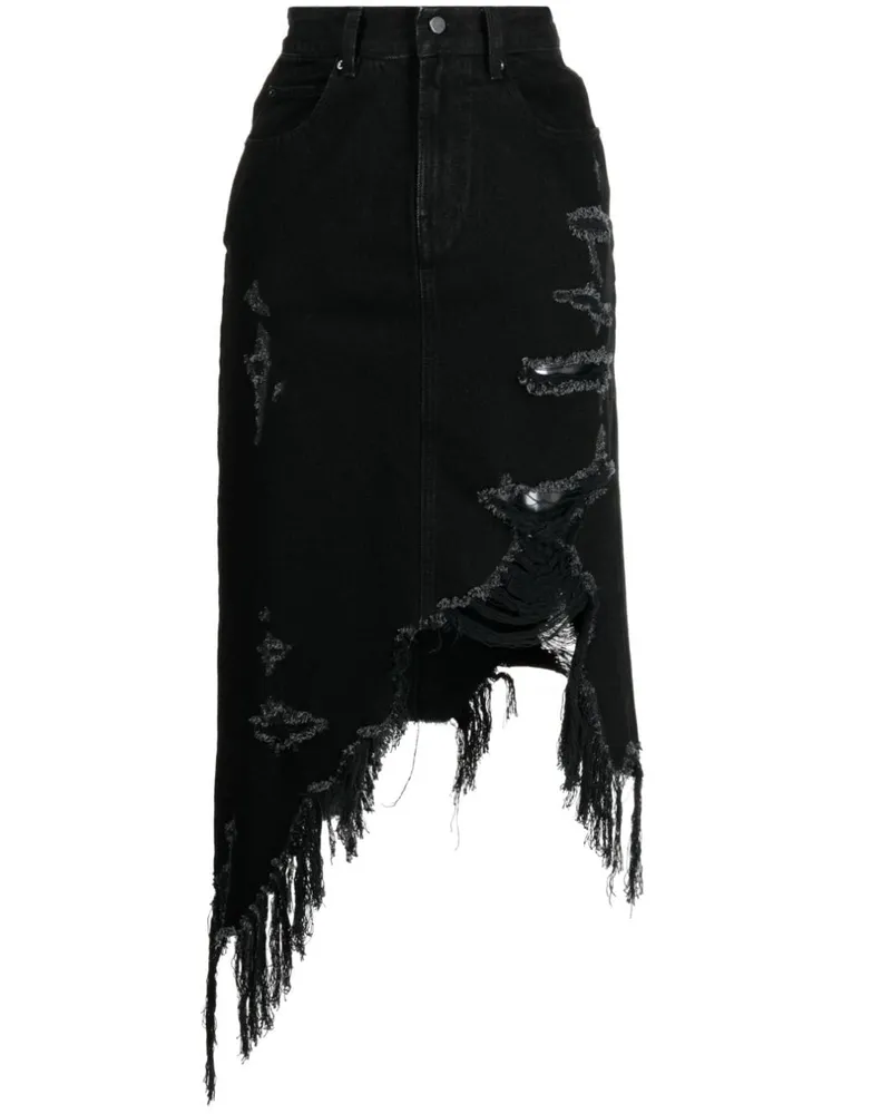 JNBY Asymmetrischer Jeansrock - Schwarz Schwarz