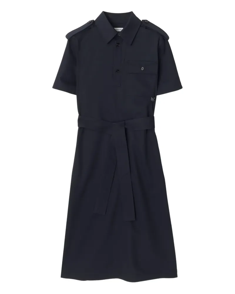 Burberry Hemdkleid aus Wolle - Blau Blau