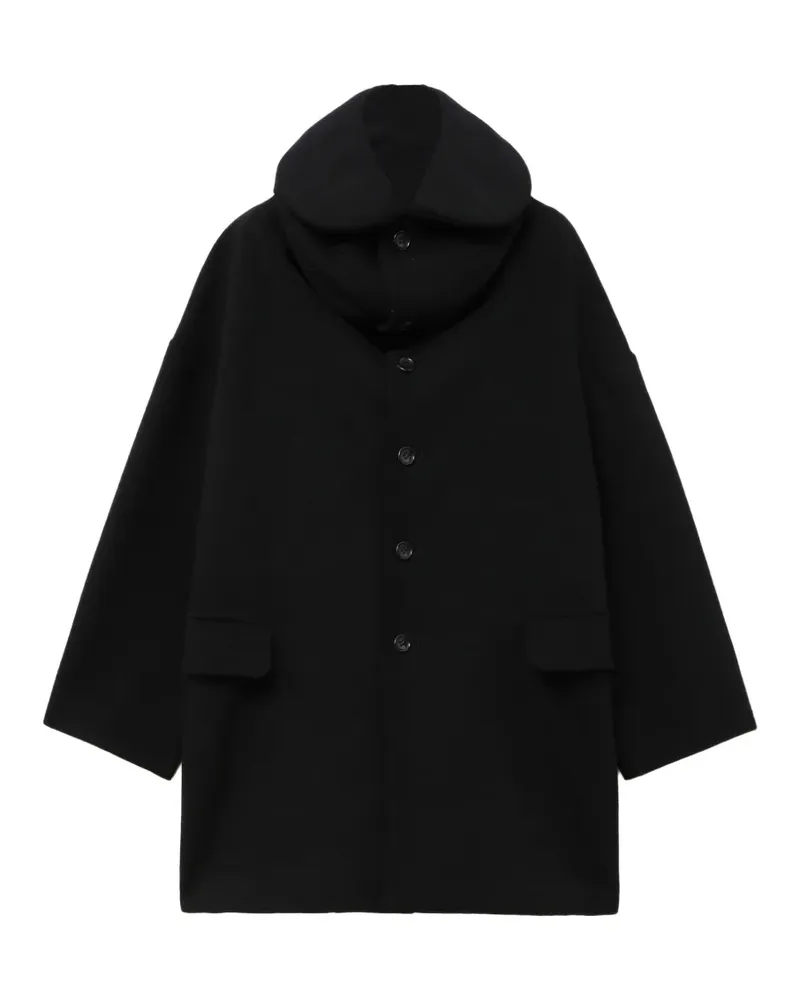 Comme des Garçons buttoned hood jacket - Schwarz Schwarz