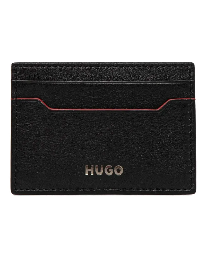 HUGO BOSS Kartenetui mit Logo-Stempel - Schwarz Schwarz