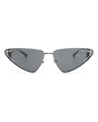 Jimmy Choo JC2001B Cat-Eye-Sonnenbrille Silber