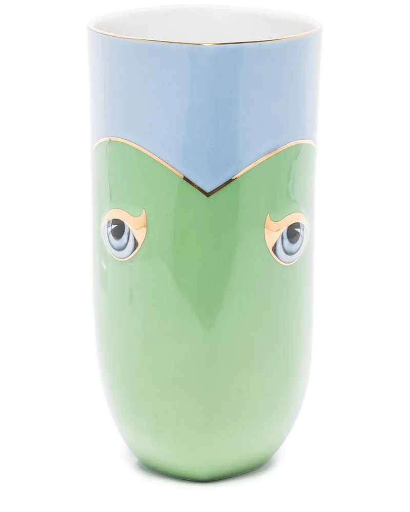 L’OBJET x Lito zweifarbige Vase - Blau Blau