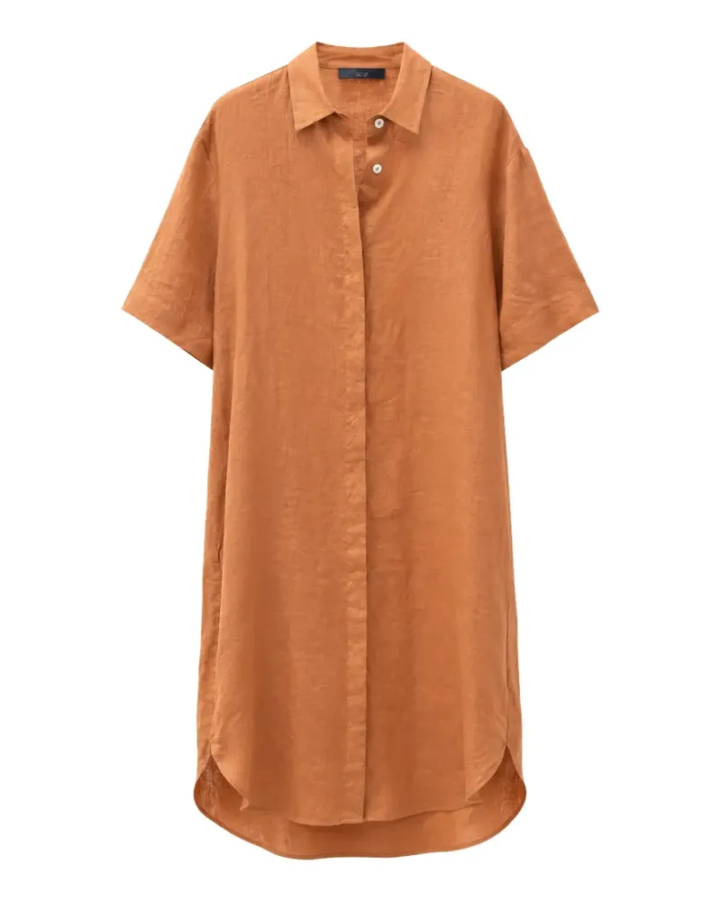 Gran Sasso short-sleeve mini shirt dress - Orange Orange
