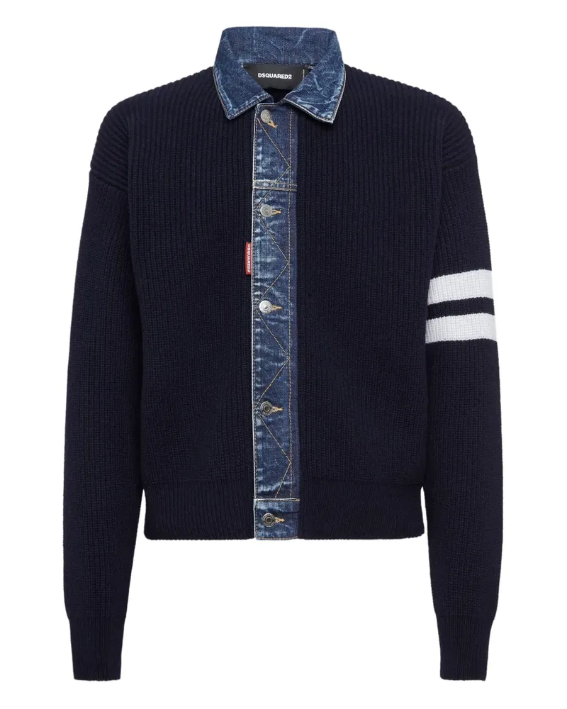 Dsquared2 Pullover mit Einsätzen - Blau Blau