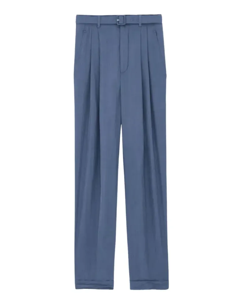 Saint Laurent pleated trousers - Blau Blau