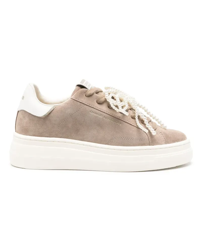 Crime New Elevate Sneakers mit Perlen - Nude Nude