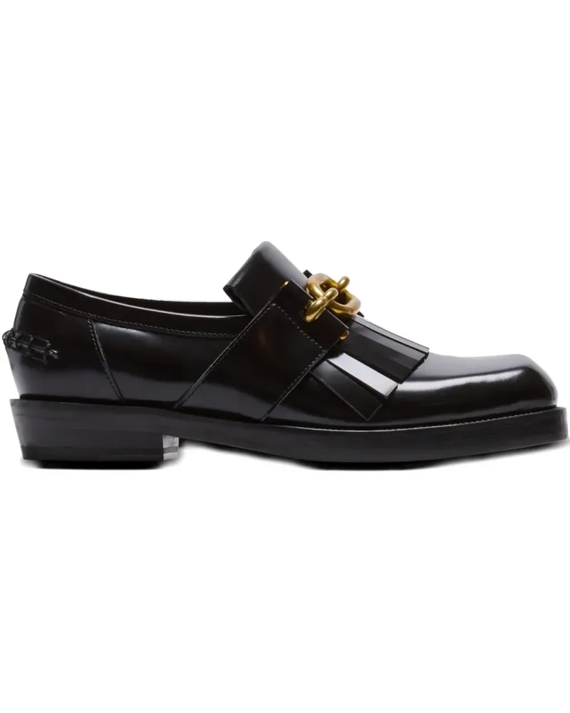 Balmain Sync Glazed Loafer - Schwarz Schwarz