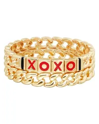 Roxanne Assoulin The XOXO Link Duo Armband Gold